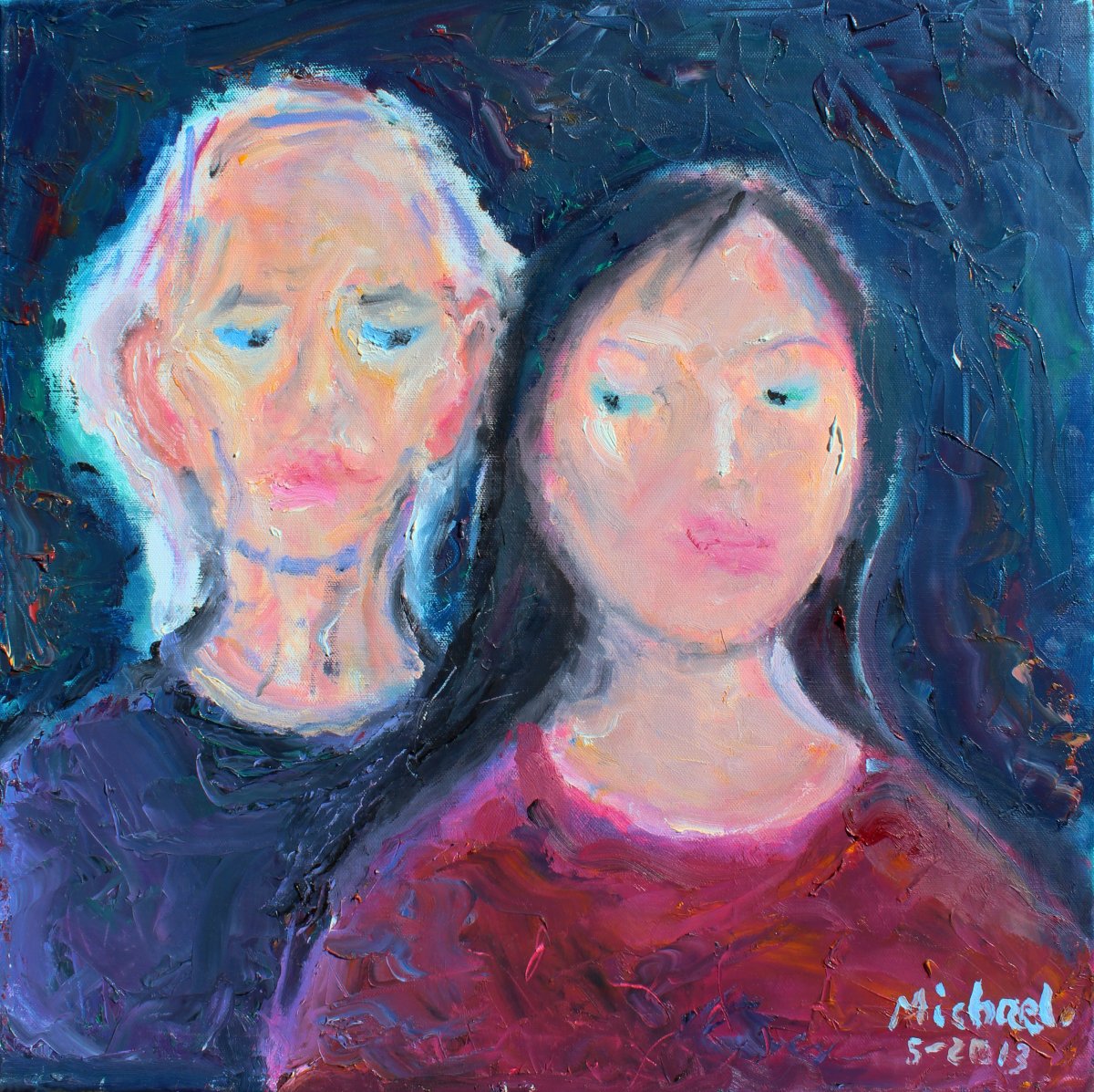 Michael Sarjeant - Self portrait with Gaby
